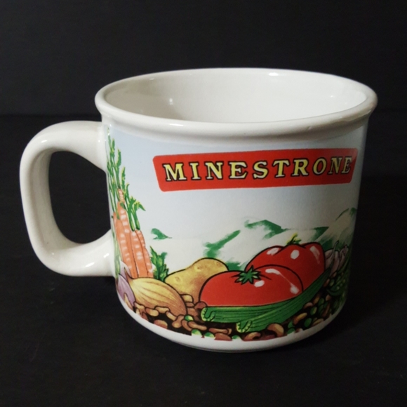 Vintage Minestrone Soup Mug Kitschy - Picture 3 of 7